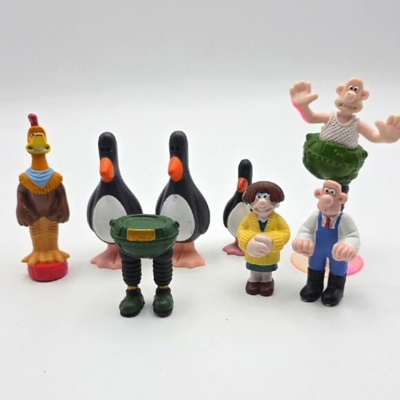 Vintage Other - Wallace & Gromit and Chicken Run Figurine Set
